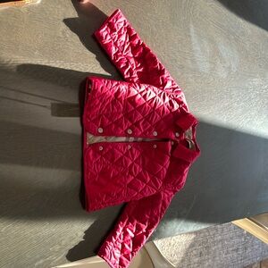 Burberry girls 3t toddler quilted burgundy